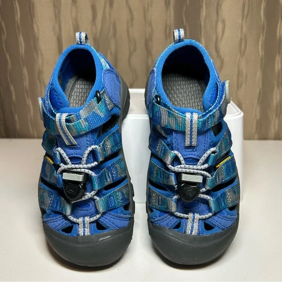 Keen Newport H2 Toddler Boy 12 Closed Toe Blue Gray Camo Black Waterproof - Picture 9 of 14